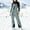 Green, variant on Womens Waterproof Pants Windproof Ski Black Snow Bib Pants One Piece Overall Warm Insulated Jumpsuits for Women L