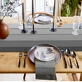 thumbnail image 6 of Table Runners 13X108 Inches Extra Long, Light Gray Dark Grey ,Cotton Linen Farmhouse Retro Rustic Barn Wood Texture Tablecloths Non-Slip Party Table Decorations for Kitchen ,Home ,Dining ,Outdoor,, 6 of 6