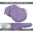 thumbnail image 2 of Vargottam Indoor/Outdoor Round Bistro Chair Cushions Block Print 15-Inch Bistro Chair Pads Waterproof Seat Chair Cushion For Home/Office- Set Of 2 (Dusty Violet), 2 of 7