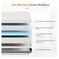 thumbnail image 2 of Twin XL Mattress, 8 Inch Gel Memory Foam Mattress for Cool Night & Pressure Relief, Medium Plush Feel with Isolating,Breathable Removable Cover, 2 of 7