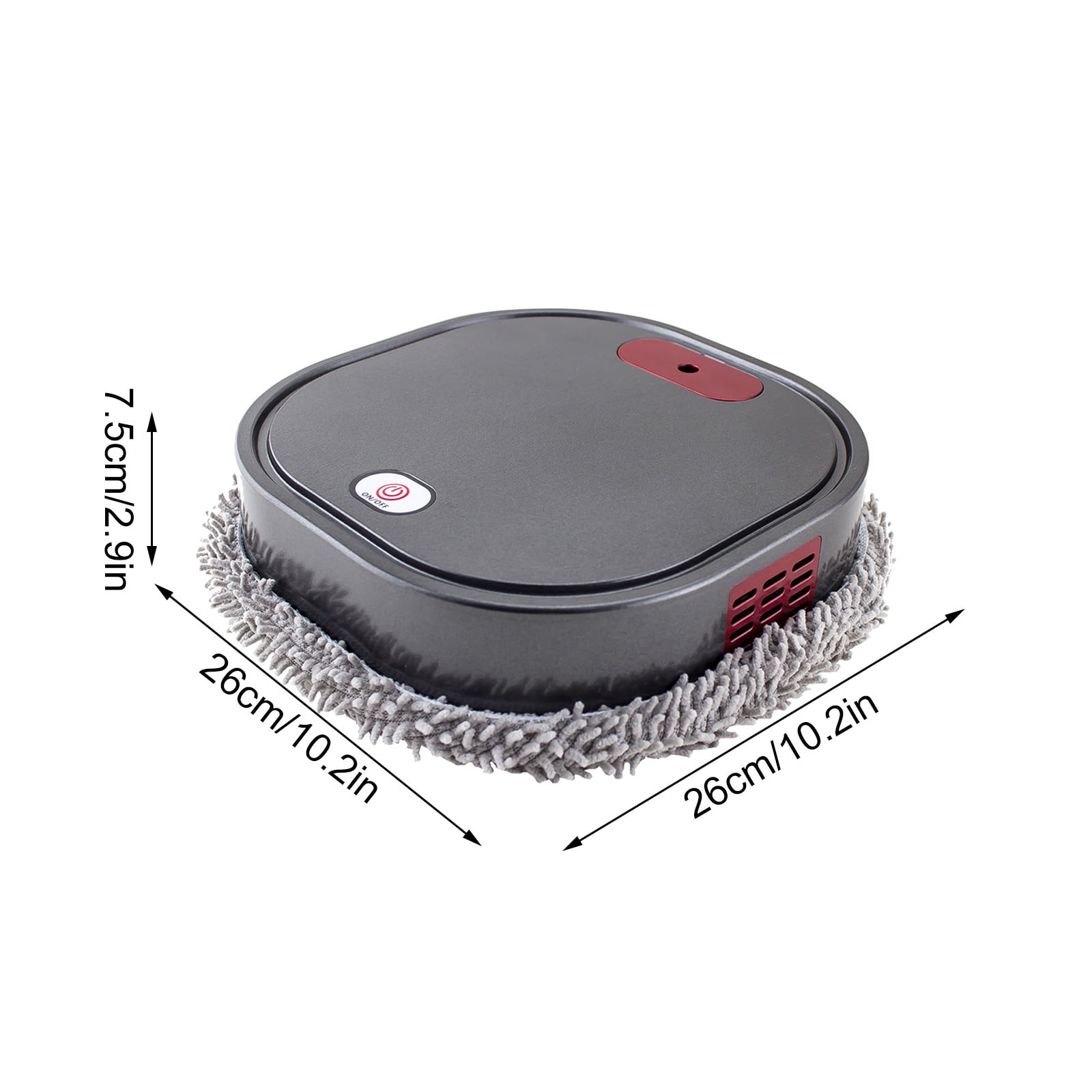 Robot Vacuum Cleaner, Automatic Sweeper with Mopping, 90Min Runtime, for Hard Floors, Pet Hair, Under Furniture Cleaning, Self-Charging, Quiet, Ideal Home Appliance Gift
