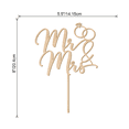 thumbnail image 2 of Party to Be Mr & Mrs Cake Topper Wedding Cake Topper in Wood, 2 of 7
