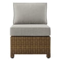 thumbnail image 2 of Silla Crosley Furniture Bradenton Wicker Outdoor Marrón Gris, 2 of 9