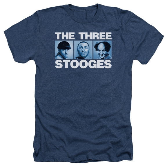 Three Stooges - Three Squares - Heather Short Sleeve Shirt - XX-Large