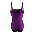 thumbnail image 6 of snowsong Swim Suits for Women One Piece Swimsuit Women Women's Pleated Suspender Fashionable Swimsuit Tankini Swimsuits Bathing Suit Tummy Control Swimsuits Modest Swimsuits for Women Purple XXL, 6 of 6