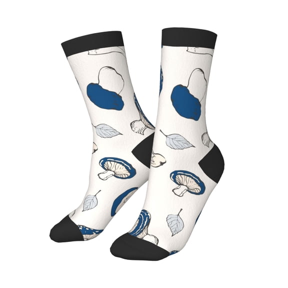 Kids Boys Girls Socks Fun Novelty Toddler Socks Funny Crew Children Teenage Soccer Socks Seamless Pattern Poisonous Edible