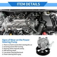 thumbnail image 6 of Power Steering Pump for Toyota Camry V6 3.5L 2007-2011 for Lexus No.4431033170/4431004140 with Pulley, 6 of 6