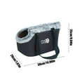 thumbnail image 3 of Btomtd Versatile Pet Bag for Going Out, with Integrated Pet Mat and Car Mat, Cozy Seat Cat Bed and Dog Bed for Travel, Handbag Style Pet Beds for Small Cats and Dogs, Black-B, 3 of 6