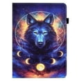 thumbnail image 5 of ELEHOLD for iPad Pro 11" 2022/2021/2020/2018 iPad Air 5/4 10.9",Flip Leather Case Cover with Card Holders Adjustable Kickstand Anti-Slip Elastic Band Shockproof Full Protective Case,Wolf, 5 of 9