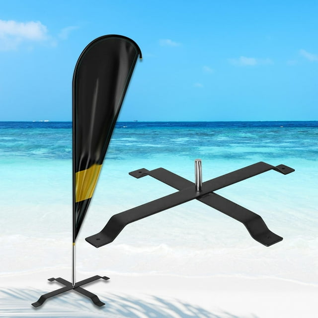 Soporte de Base de bandera de plumas, accesorios de Base de poste de bandera de playa, soporte de Base para guía de carretera, Patio, jardín