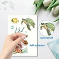 thumbnail image 3 of 8 Sheets Turtle Wall Stickers Sea Grass Ocean Summer Self Adhesive Window Decals Peel and Stick Clings PVC Waterproof Decor, 3 of 9