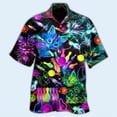thumbnail image 2 of Camisa hawaiana divertida para hombre, sudadera playera con estampado de gato y música en 3D, camisa de manga corta de diseñador callejero, ropa para hombre de alta calidad, 2 of 5