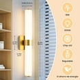 thumbnail image 5 of KAISITE Modern 1-Light Dimmable LED Bathroom Vanity Light, Waterproof Lamps for Bathroom, Acrylic Lampshade, 5 of 7