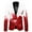 Watermelon Red, variant on toraway Men Suit Set Slim Fit Autumn Male Print Theme Casual Crewneck Graphic Plus Size Shirt Printed Solid Color Prom Party Suit L