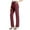 Wine, variant on yillto Womens Straight Leg Trousers High Waist Dressy Pant Stretchy Business Casual Work Office Pants with Pockets