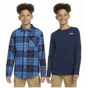 Levi's Youth Flannel & Thermal Top Set (Size XS 5/6)