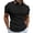 Black, variant on hoksml Man Golf Polos Shirt Solid Color Collared Athletic Short Sleeve Summer Fashion Leisure Versatile Button Flip Collar Comfortable Breathable Top Elastic Cuffs