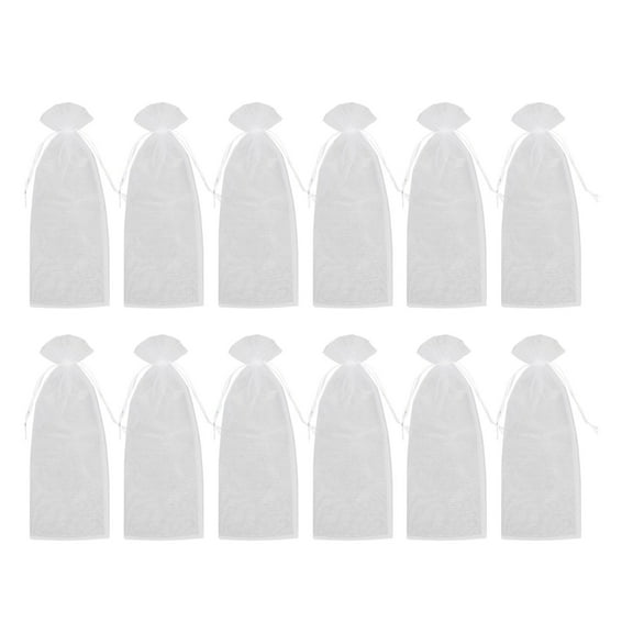 WHAMVOX 12 Pcs Wine Bottle Travel Protector Bags Drawstring Fashionable Baby