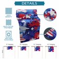 thumbnail image 6 of Blue Red USA Flag Table Runner 72 Inches, Abstract Navy Blue Oil Paint 4th of July Bed Runner Dresser Scarves Tabletop for Indoor Outdoor Parties/Ceremony/Banquet, 14" x 72", 6 of 9