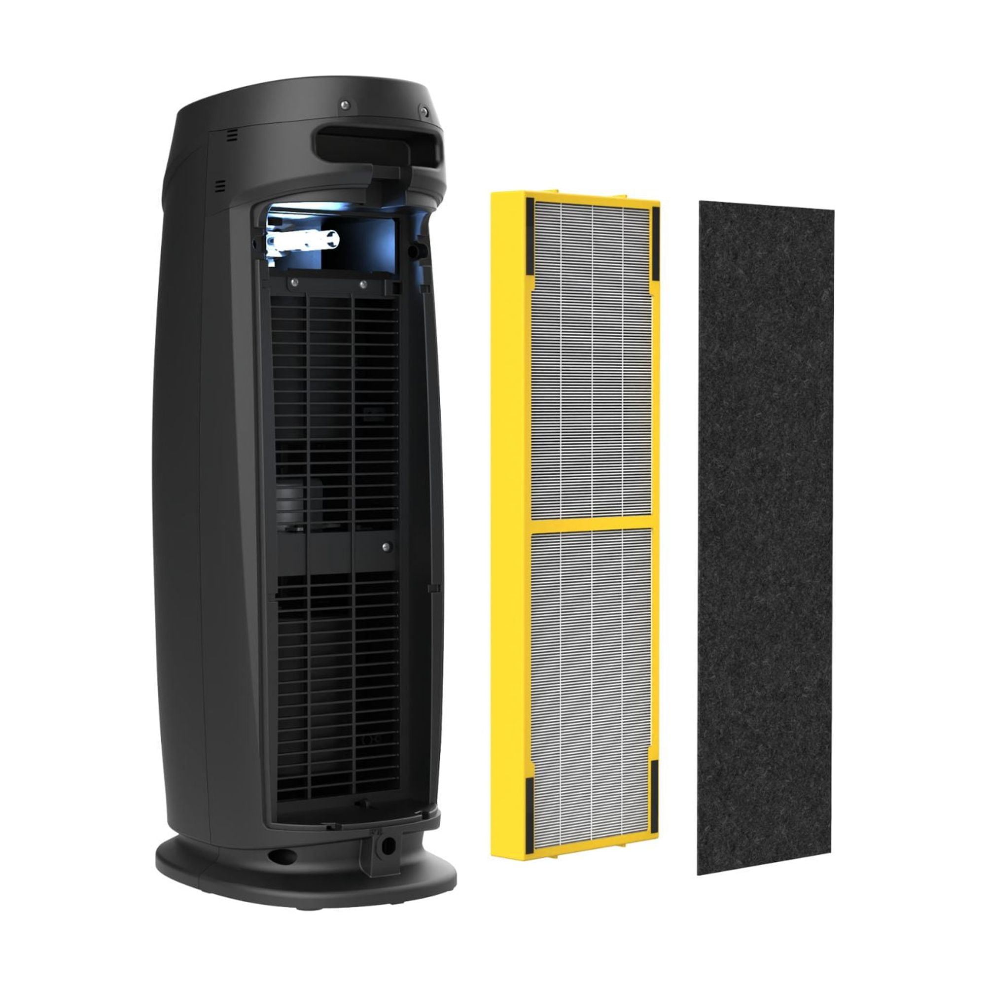 GermGuardian 743 Sq. ft, Air Purifier with HEPA Filter, UV-C and Air Quality Sensor, Black, AC4880B