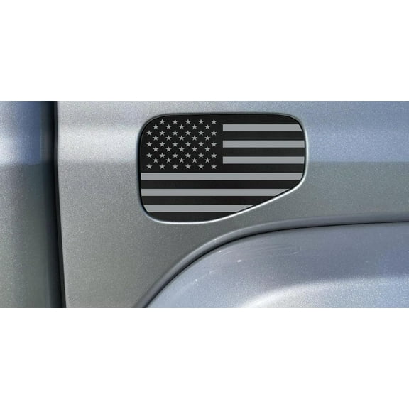 American Flag Gas Cap Fuel Door Vinyl Decal Compatible with and Fits Jeep Gladiator