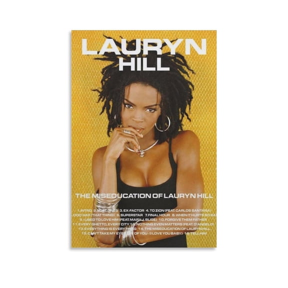 Lauryn Hill Hip-hop Poster (8) Canvas Poster Wall Art Picture Prints Hanging Photo Gift Decor Home Posters Artworks 24x36inch(60x90cm)