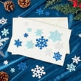 thumbnail image 4 of 300Pcs Snowflake Glitter Stickers Christmas Foam Sticker Bulk Blue White Self Adhesive Holiday Xmas Snowflakes Decorations Decals Stickers for Art DIY Craft Halloween Party Decor Accessories, 4 of 5