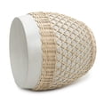 thumbnail image 3 of Artissance  18"H Hopson Cement Round Garden Stool With Rattan, 3 of 5