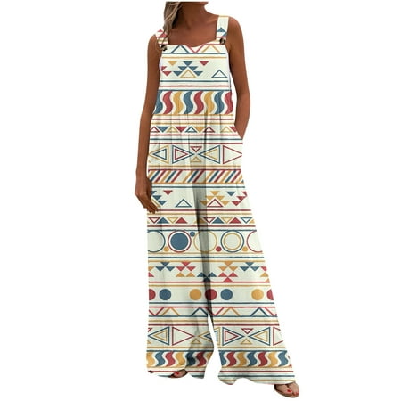 

Xihbxyly Jumpsuits for Women 2023 Summer Casual Maternity Overalls Boho Comfy Cotton Linen Jumpsuit Baggy Button Bib Loose Overalls Plus Size Pants Maxi Pockets Rompers Summer Clearance #1