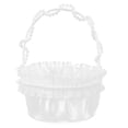 thumbnail image 4 of UPGRATOR Cesta De Flores Con Encaje Para Bodas Cesta Portátil Para Almacenamiento Y, 4 of 7