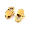 thumbnail image 2 of Ion Plating(IP) 304 Stainless Steel Lobster Claw Clasps Golden 9x5x3mm Hole: 1mm diy, 2 of 3