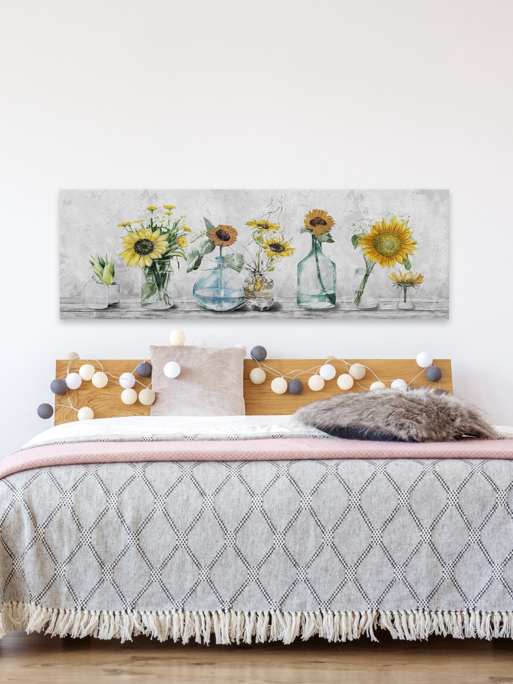 Marmont Hill Sunflowers Spot Canvas Wall Art