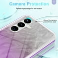 thumbnail image 6 of For Samsung Galaxy S24+ Plus Case, Gradient Color Feather Pattern Full Body Shockproof Protective Anti-Scratch Drop Proof Slim Fit Phone Case for Samsung Galaxy S24+, Purple, 6 of 10