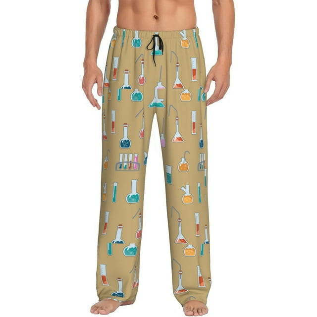 Adobk Chemistry Class for Men's Pajama Pants Soft Lightweight Lounge Sleep Pants with Drawstring Waist and Pockets for Home Relaxation-Small