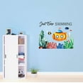 thumbnail image 2 of Children Just Swimming Cute Sports Wall Decal Decoration Underwater creatures with Submarine Cartoon Decal Lasts Years and Easily Removable - Size: 10 In(W) x 8 In(H), 2 of 5