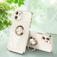 thumbnail image 4 of Luxurious Stylish shell â•'iPhone 13 Proâ•'with ring stand function Gold, 4 of 5