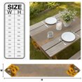 thumbnail image 3 of Sunflower Table Runner Linen Burlap Table Runner 72 Inches Long Vintage Yellow Botanical Floral Summer Dresser Scarves for Kitchen Island Coffee Dining Room Party Wedding Holiday Decoration 16"x72", 3 of 8