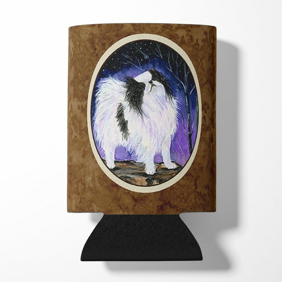 Caroline's Treasures SS8070CC Japanese Chin Can or Bottle Hugger, Can Hugger, multicolor