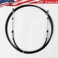 thumbnail image 4 of Universal Throttle Cable Black for Throttle Cable Boat Marine Boat Motor Control Lever 20 FT, 4 of 9