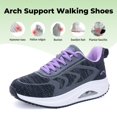 thumbnail image 4 of B BESUNEW Womens Walking Shoes | Arch Support Tennis Shoes | Fashion Sneakers for Casual Gym Workout US 5.5-11, 4 of 15