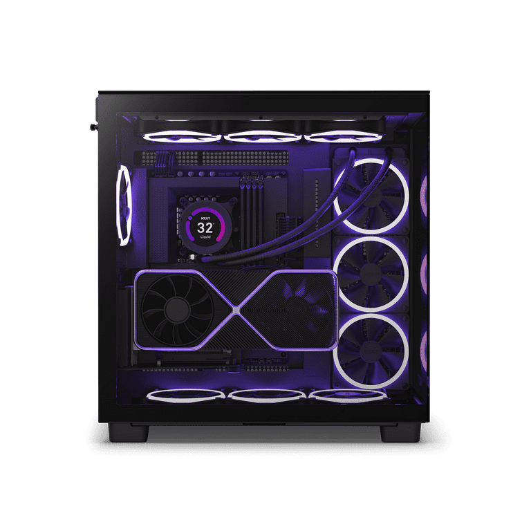 NZXT H9 Elite Mid-Tower ATX PC Case - All Black, Premium NZXT H9 Elite Mid-Tower ATX PC Case - All Black, Premium