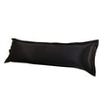 thumbnail image 2 of Premium Silk Pillowcase Case Body Pillow Protector Cover 48x120cm Black, 2 of 7