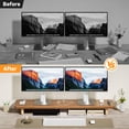 thumbnail image 4 of NestNeat Dual Monitor Stand - 39Inch Large Wood Monitor Stand Riser, Holds 200lbs Ultra Strong Support for 2 Monitor/Laptop Computer/TV/PC/Printers,, 4 of 9