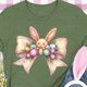 thumbnail image 4 of Camiseta de Cuello Redondo de Manga Corta de la Mujer, Top de Moda para Invierno Y Primavera Impresa de Navidad Casual 3/4, 4 of 7