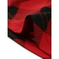 thumbnail image 5 of INSPIRE CHIC Women's Plaid Tops and Lounge Pants with Pockets Pajamas Set M Red, 5 of 5