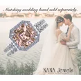 thumbnail image 7 of NANA Jewels 2ct Pure Brilliance Zirconia Halo Engagement Ring-Asscher Cut-Morganite-10, 7 of 7