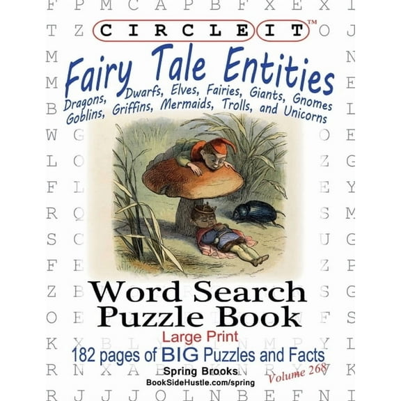 Circle It, Fairy Tale Entities, Word Search, Puzzle Book, (Paperback)