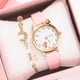 thumbnail image 4 of Relojes de pulsera para mujer, estilo coreano, moda informal, conjunto de reloj de cuarzo para mujer, reloj de moda, 4 of 4
