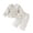 White, variant on enyan Toddler Baby Girls Fall Outfit 6M-6T Long Sleeve Floral Print Smocked Shirt Pants 2-Piece Set Kids Girls Clothes White,18-24 Months