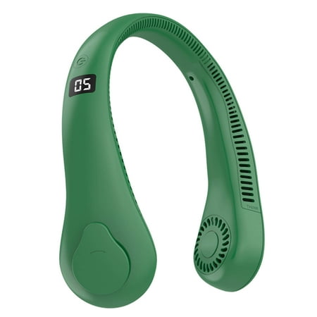 

Usb Fan Neck Portable Rechargeable Dua Effect Neck Protector Hand Free Cooler 1200mha Battery